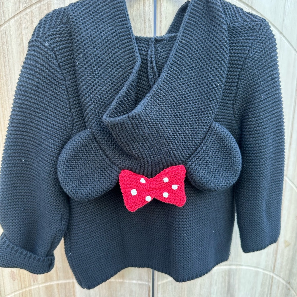 GAP Baby Black Knit Cardigan